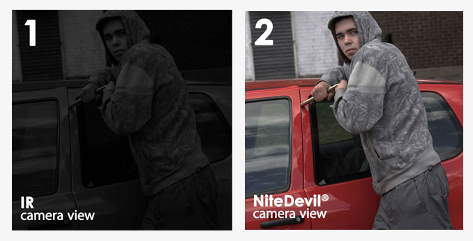 a comparison between a IR camera and a NiteDevil one.